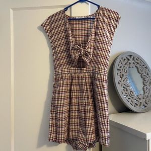 NWOT Madewell gingham romper